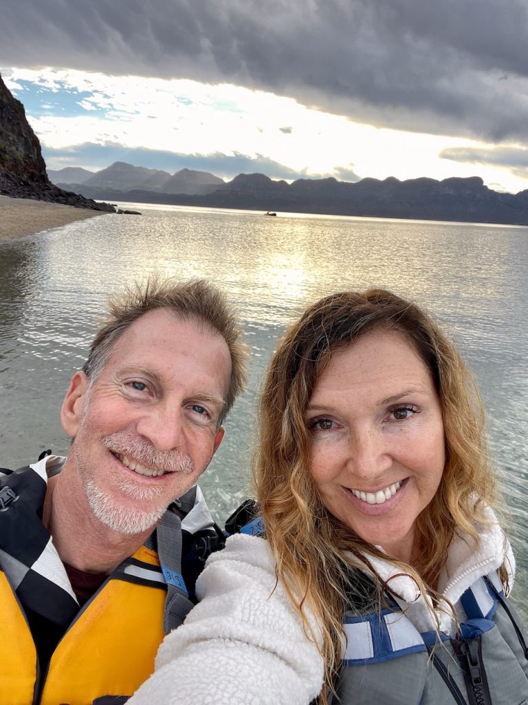 Couple taking a selfie