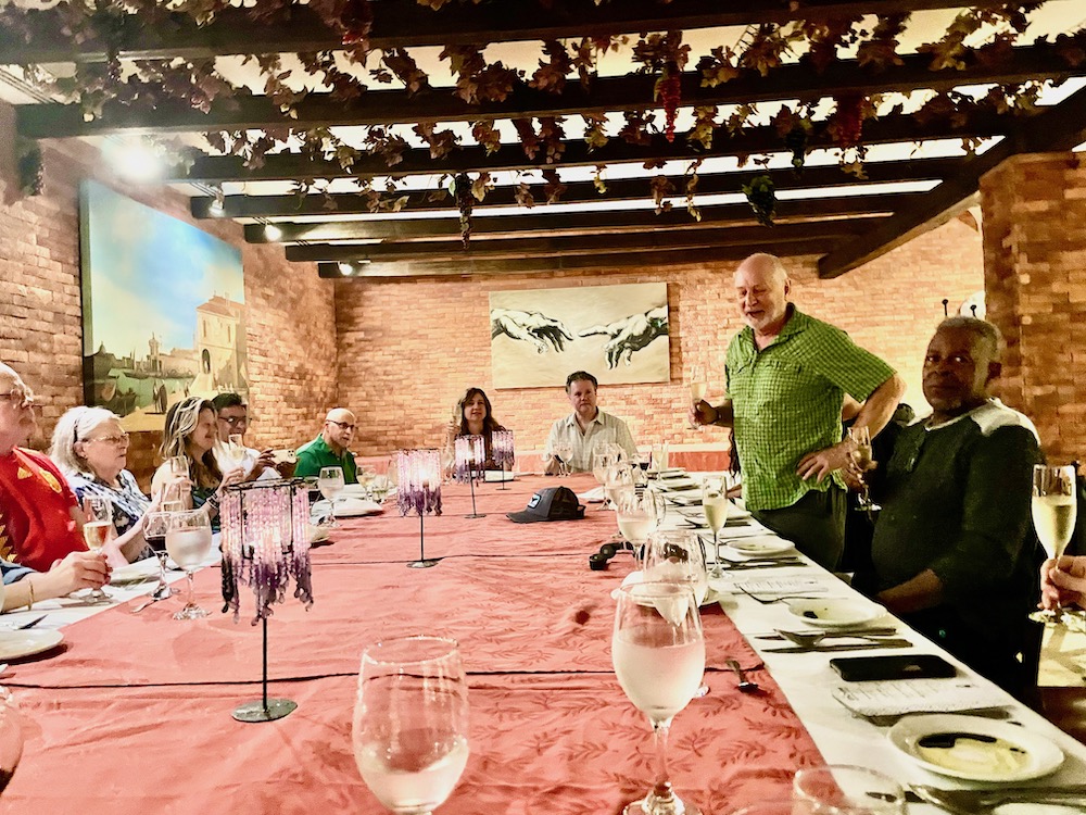 dinner table on cruise to Baja Mexico