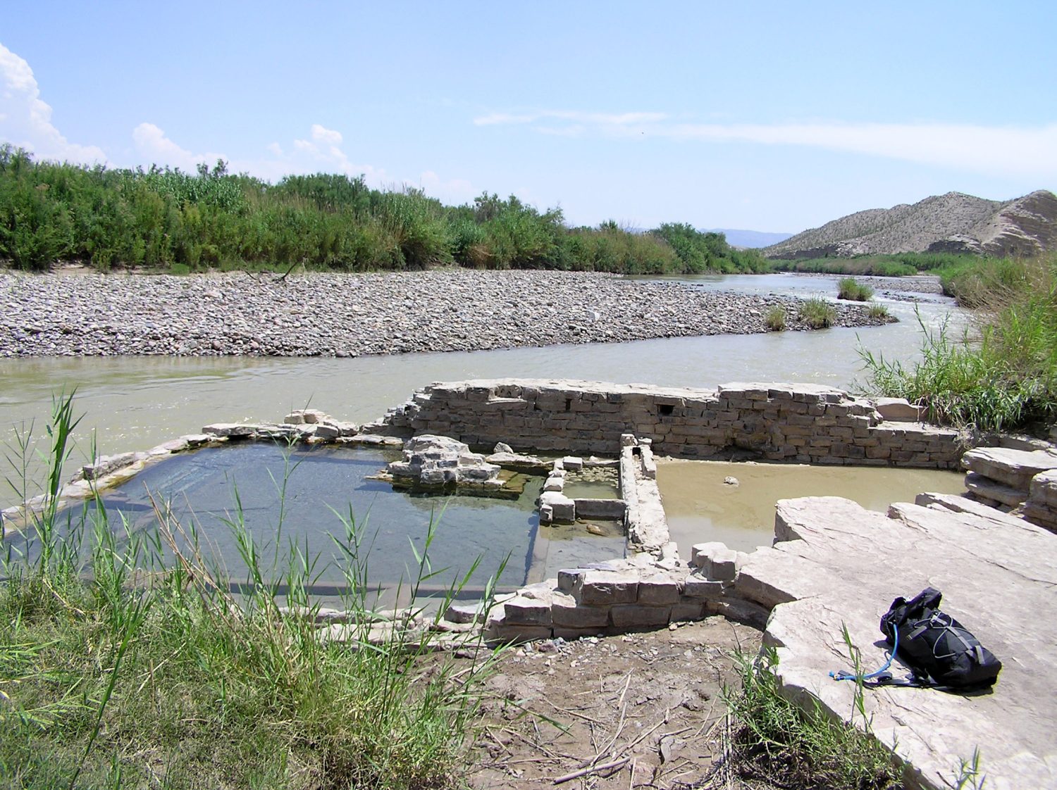Stone ruins of Boquillas hot springs. Things to do in Big Bend National Park.