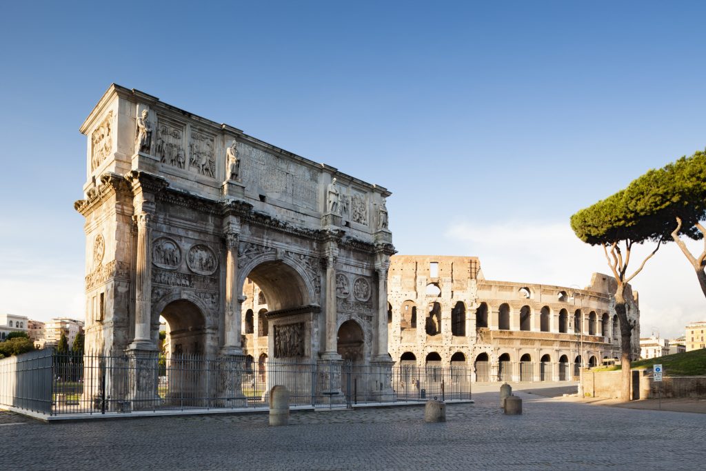 colliseum and ancient ruins