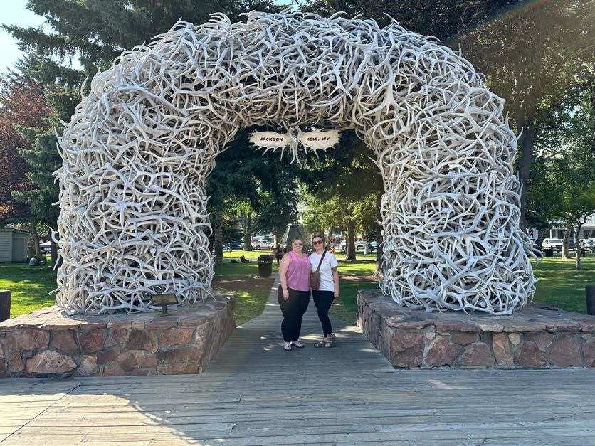You have to take a photo under the antler arches in downtown Jackson!