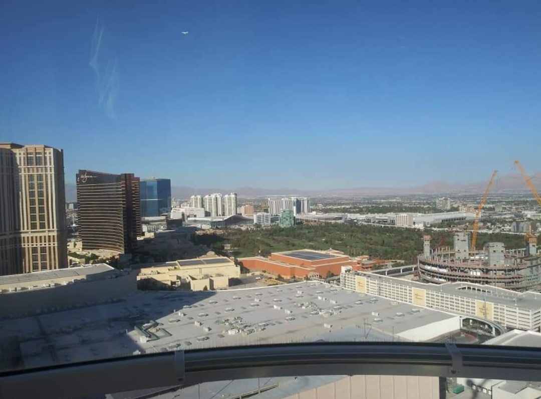 View from the High Roller in Las Vegas. Things to do in Las Vegas with teens. 