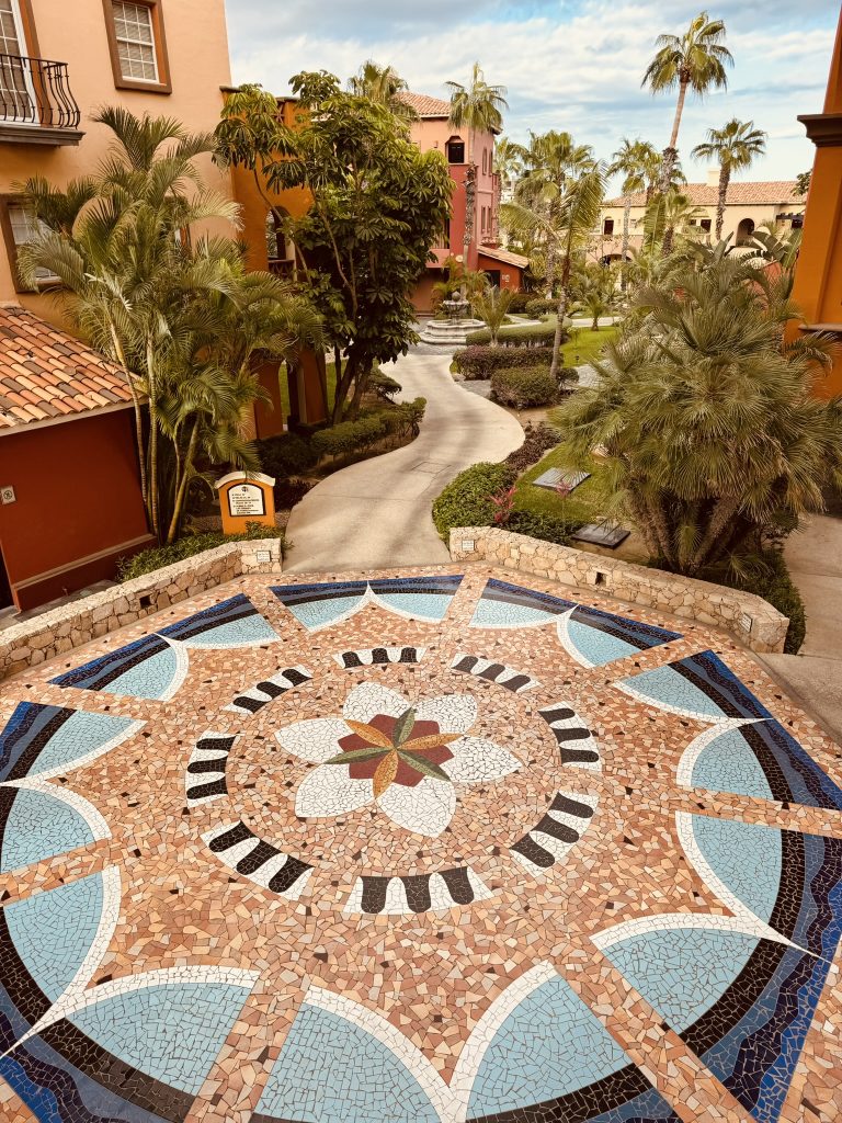 hotel courtyard