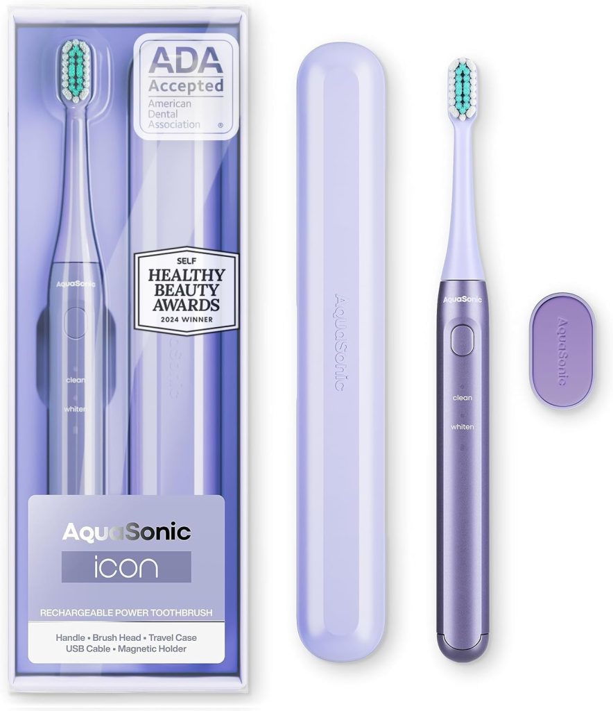 purple electric toothbrush