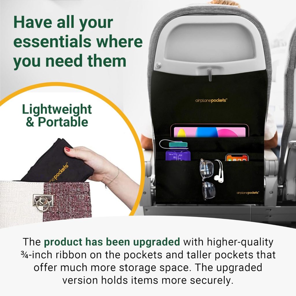 tray cover on back of airplane seat