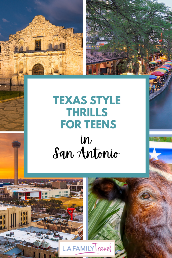 San Antonio, Texas landmarks: The Alamo, Tower of the Americas, The River Walk and the Lone Star State