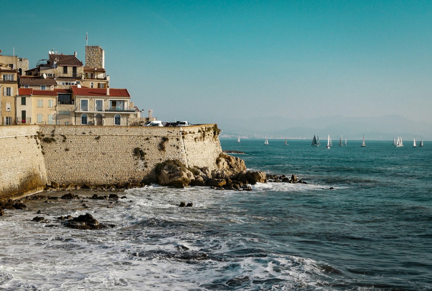 Picasso Museum sitting on the coast of the French Riviera. Best places to visit in Europe in May.