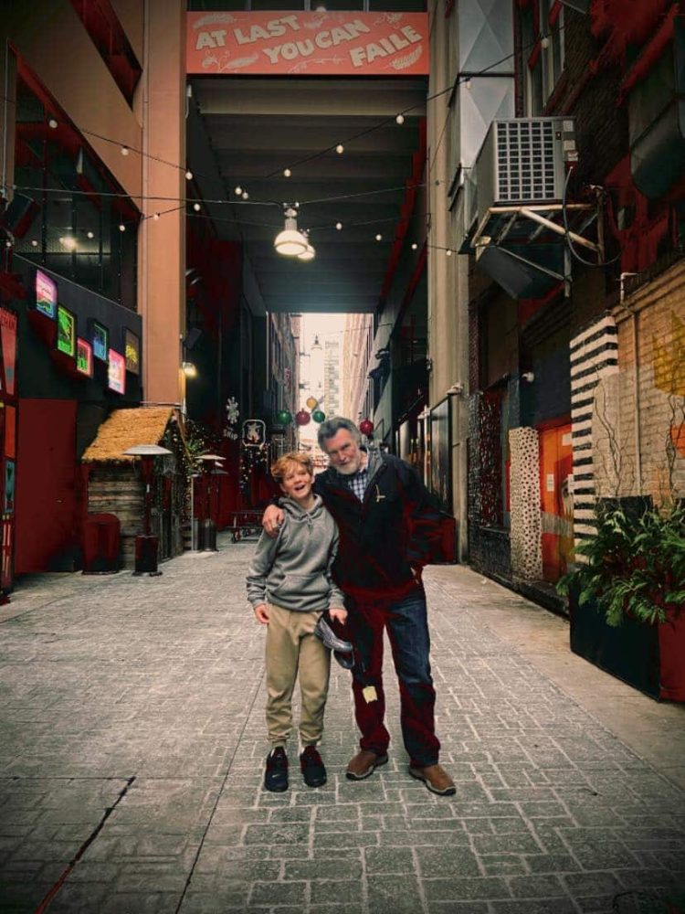 teen and grandpa in detroit