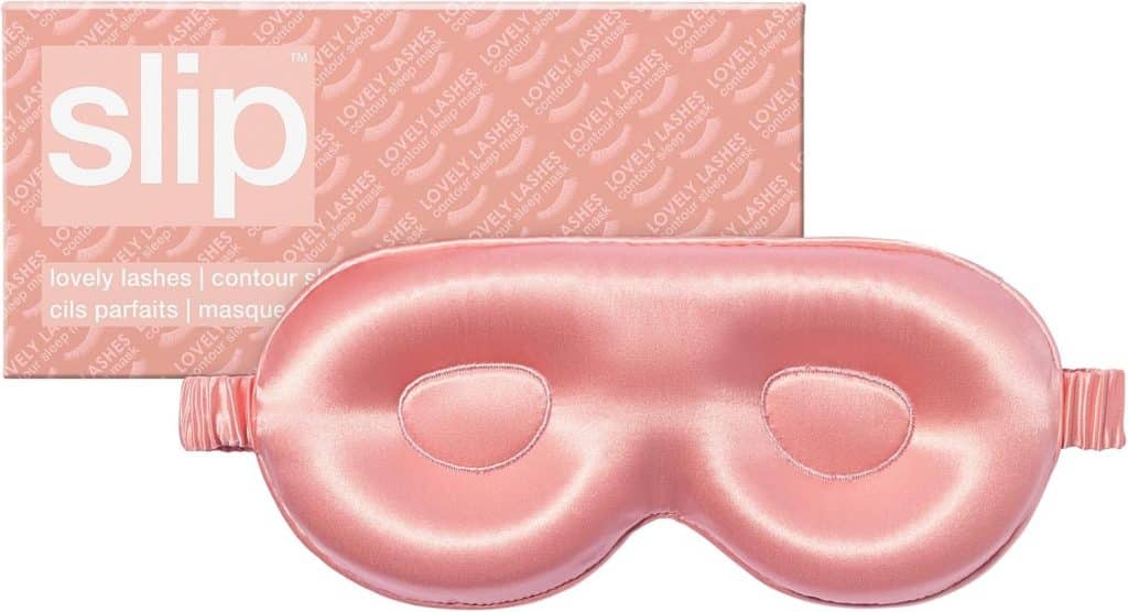 pink silk sleep mask