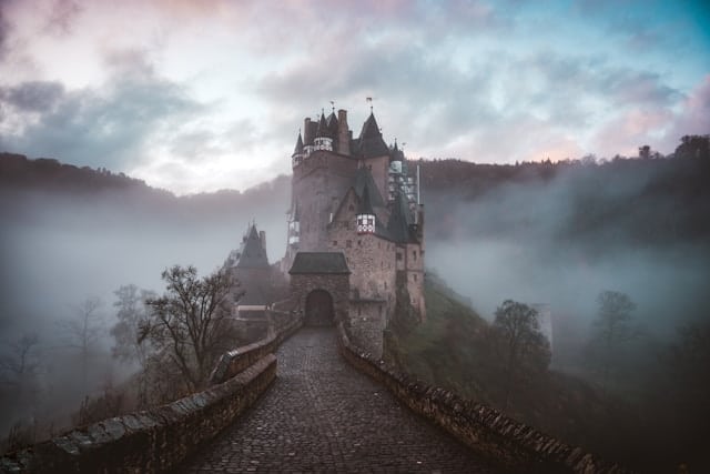 castle in clouds