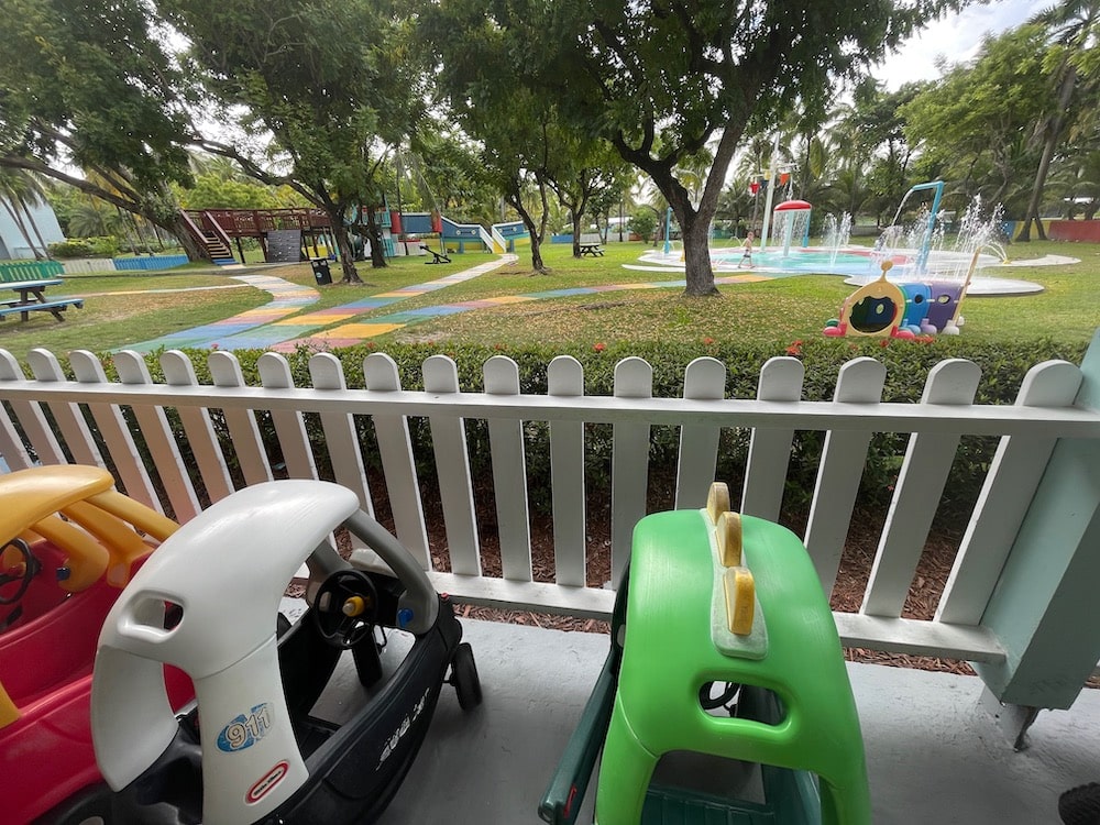 outdoor playground of kid's club