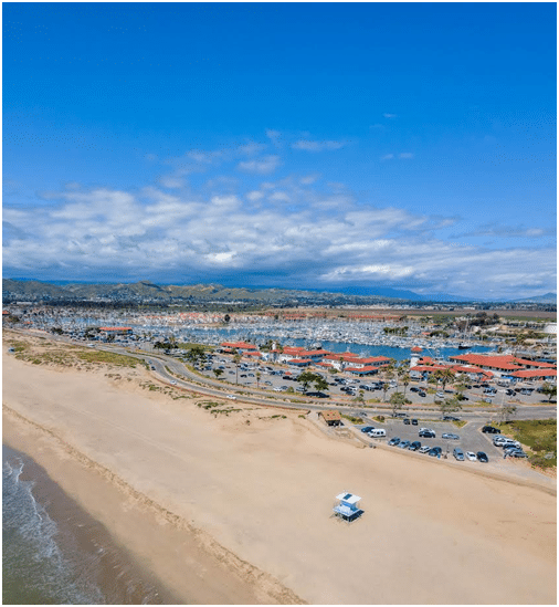 ventrua harbor arial view