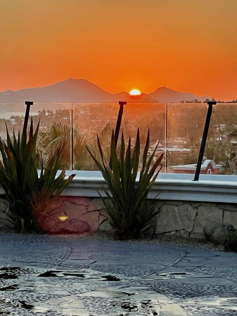 Mexico's orange sunset