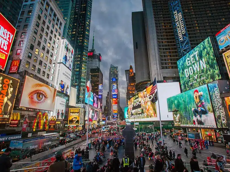 times square at night
