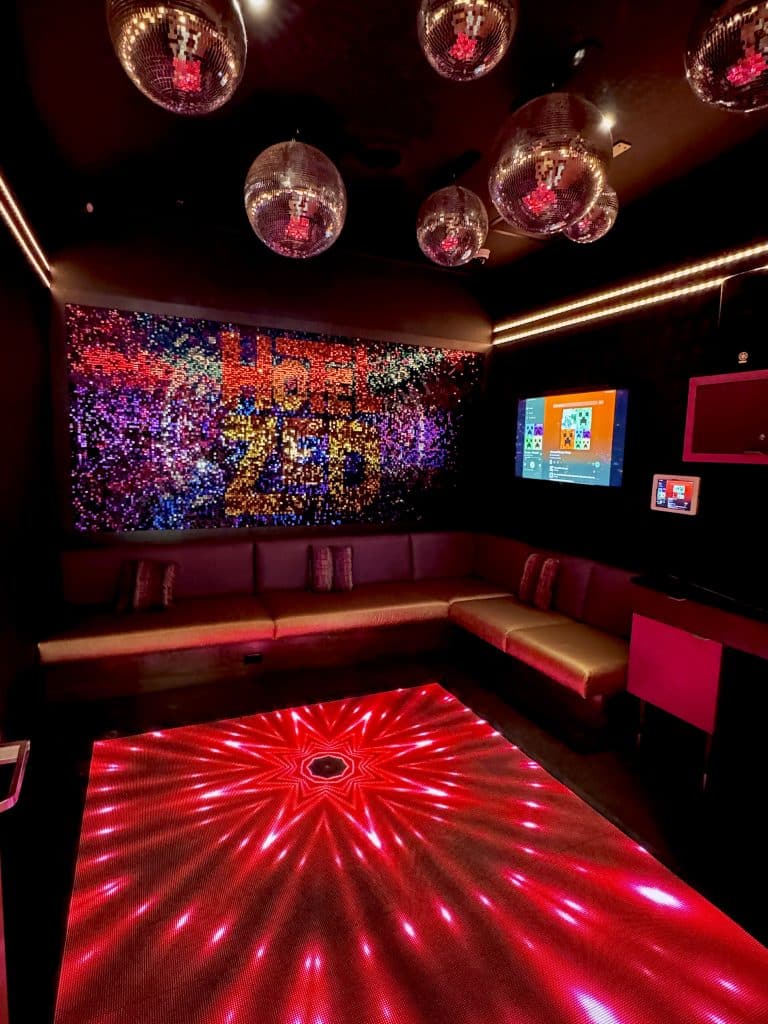 The Disco room in the Hotel Zed Tofino