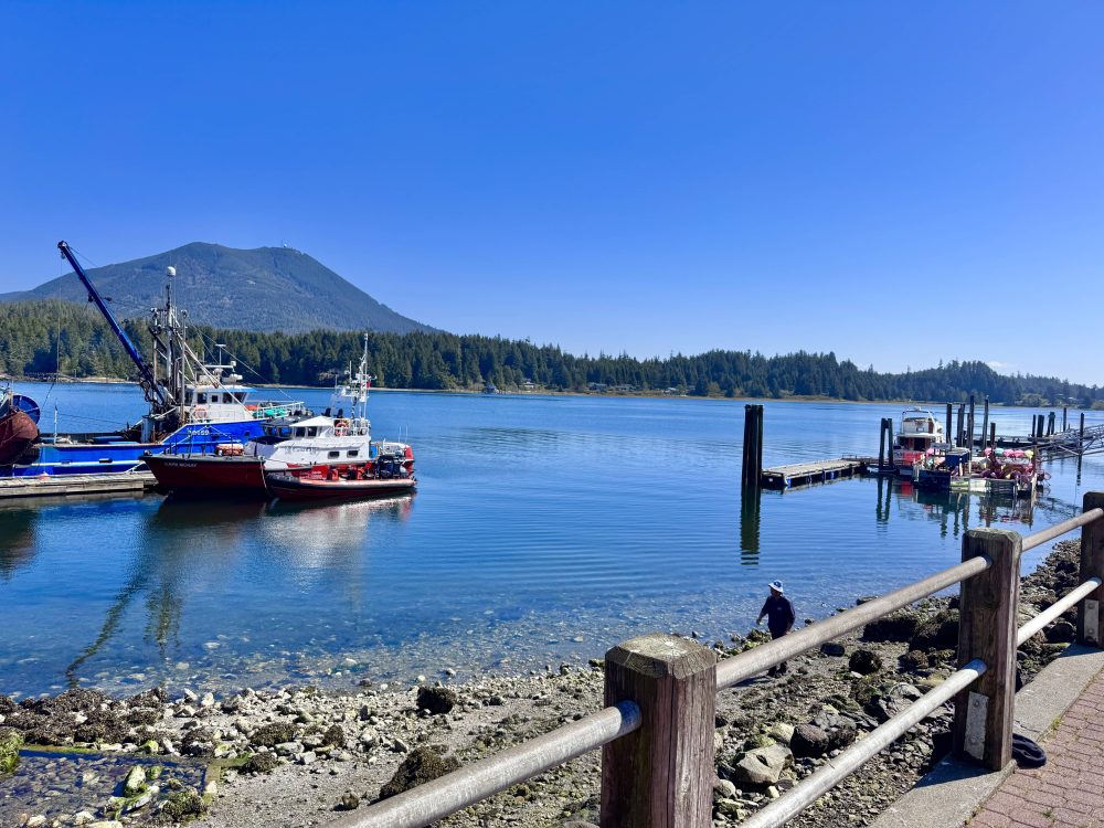 Harbor town Ucluelet in BC, Canada
