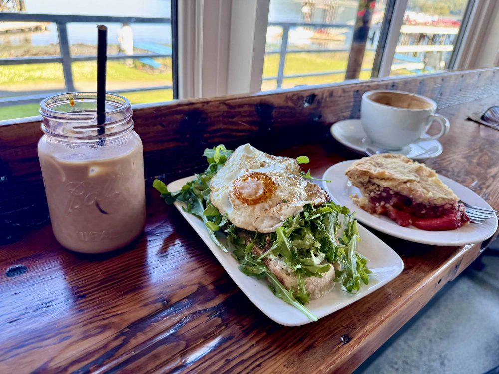 Savary Island Pie Company breakfast in BC.