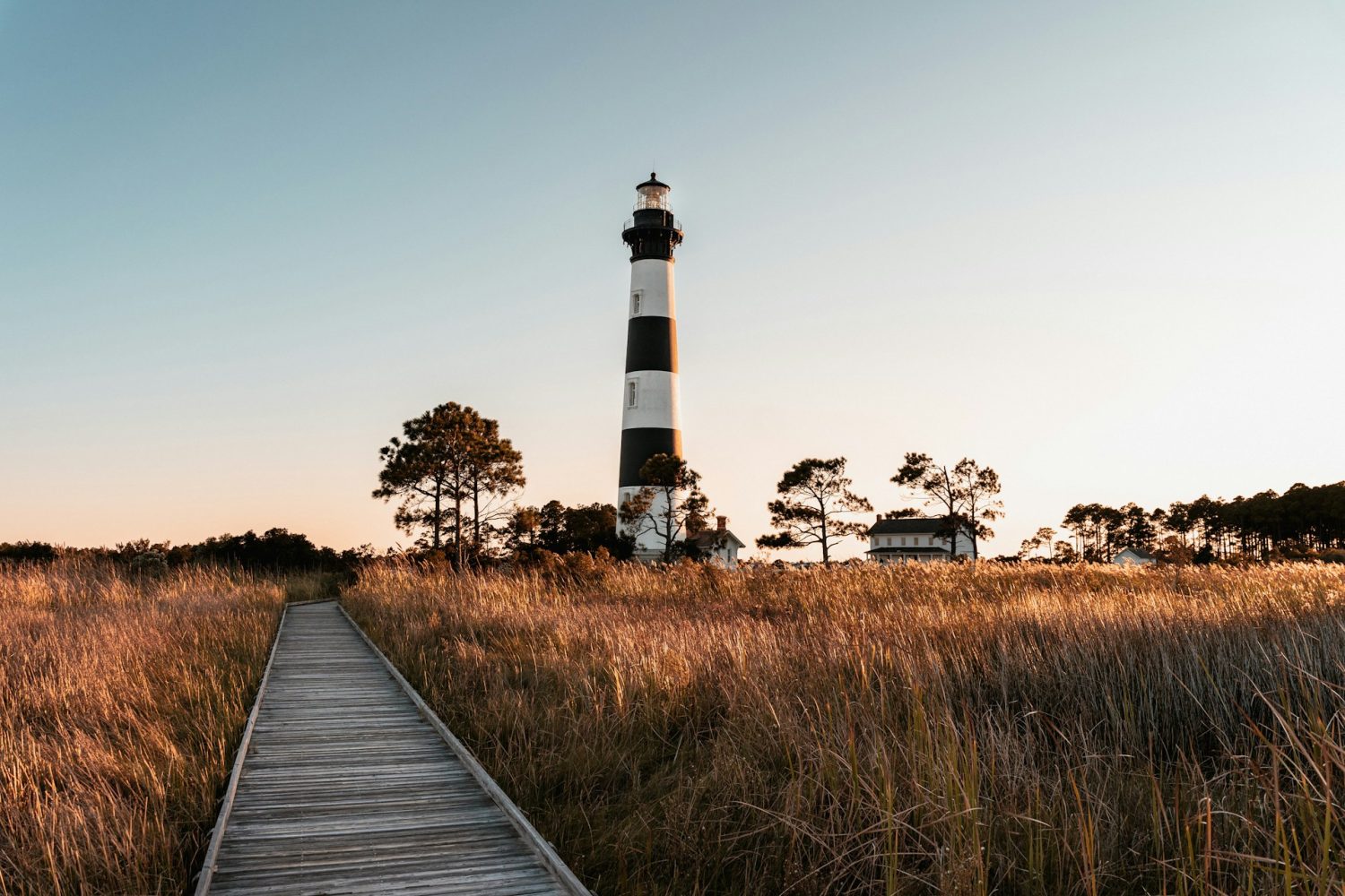 Bodie Island lighthouse in Nags Head. Cheap beach trips.