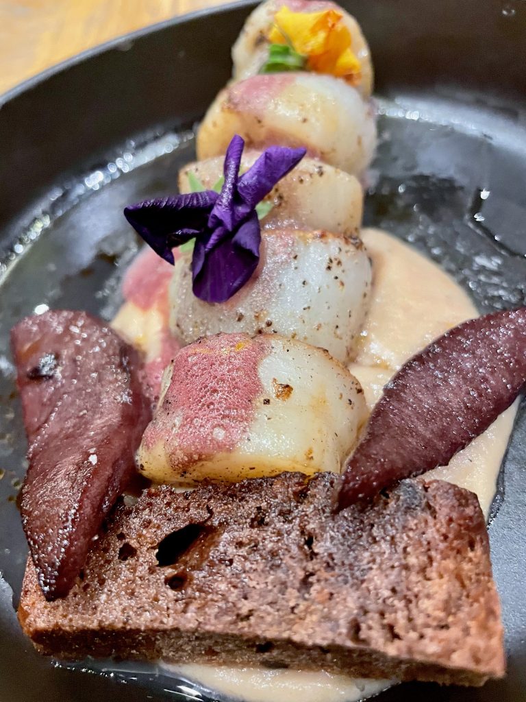 scallops and octopus grill at Hacienda del Mar