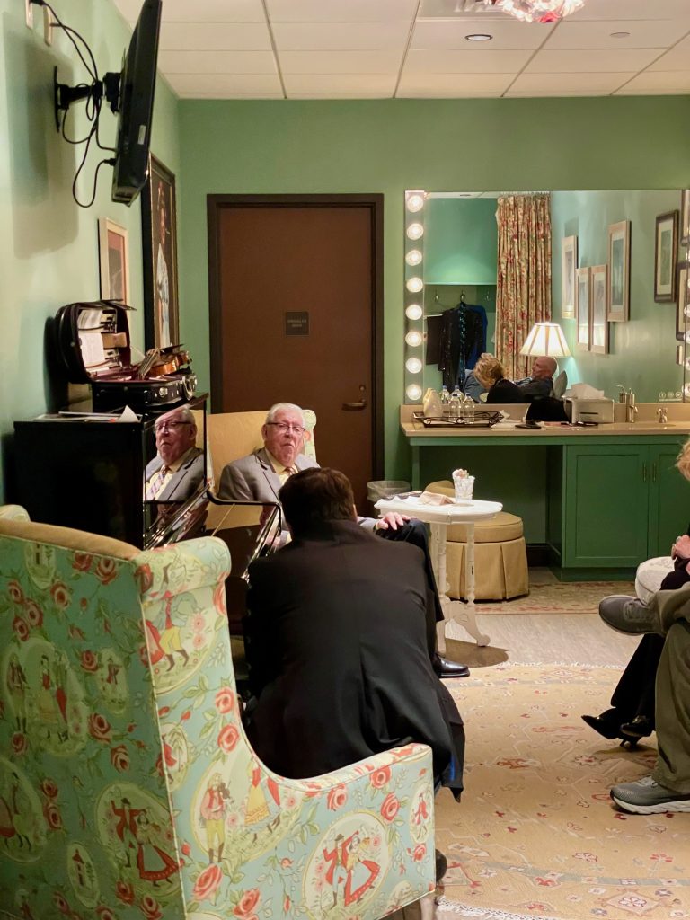 vince gill in dressing room