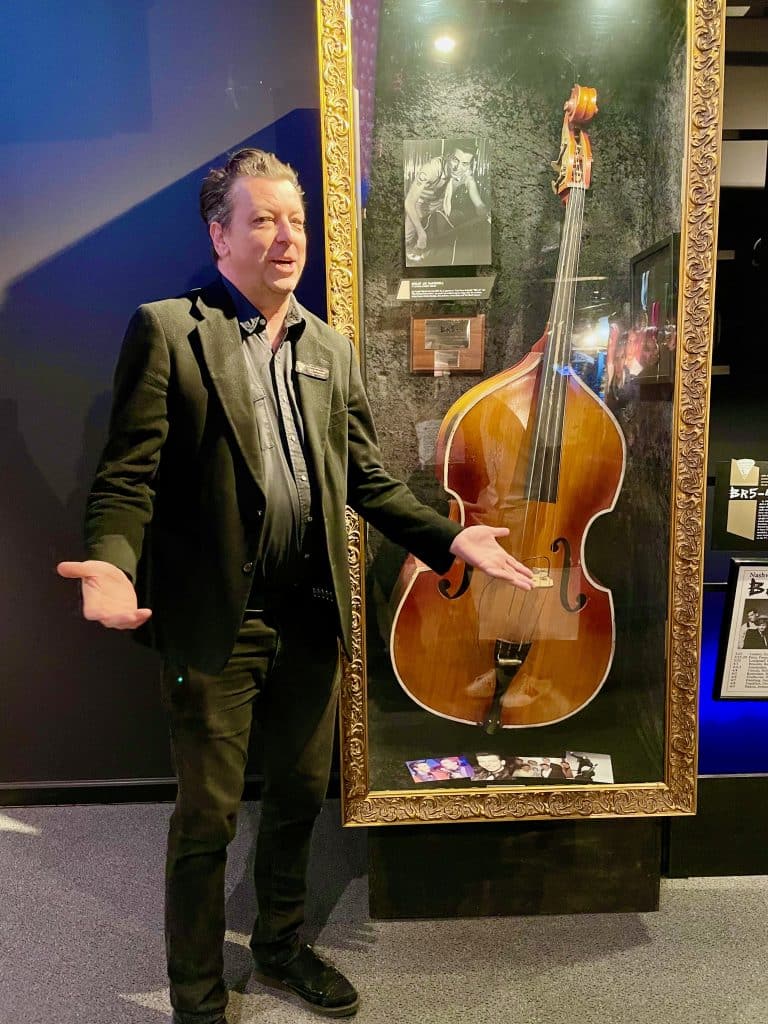 Jim McDowell in front of his instruments