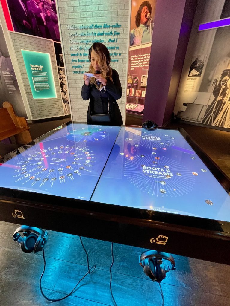 teen listening to music