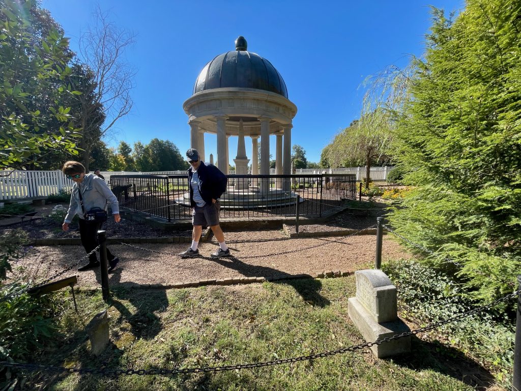 small grave site by the Jackson tomb.