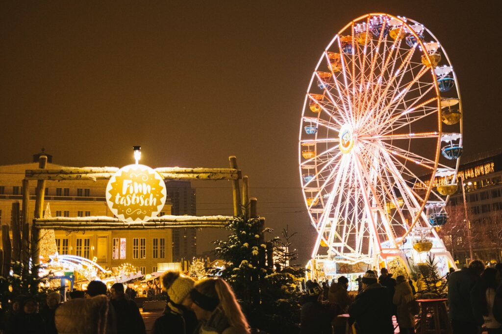 ferris wheel at xmas market