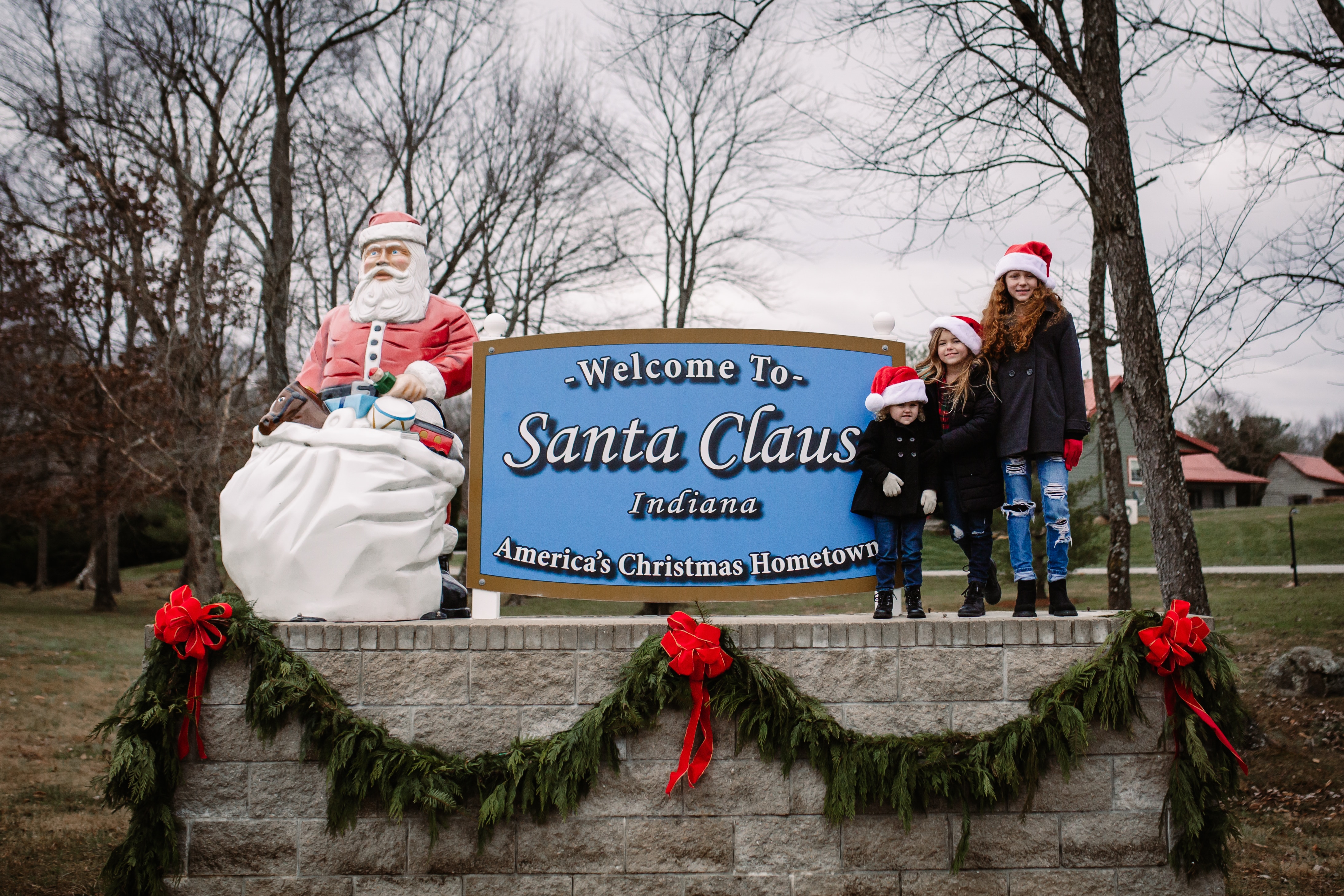 Welcome to Santa Claus Indiana Sign