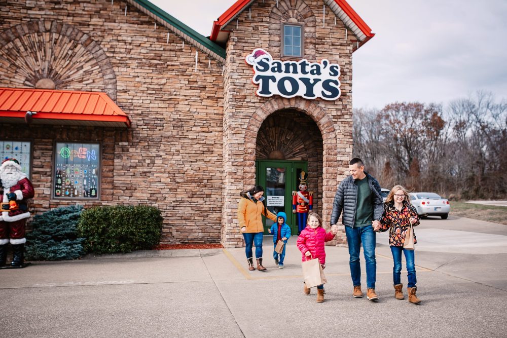 Santa's Toys visitors walk out with full shopping bags