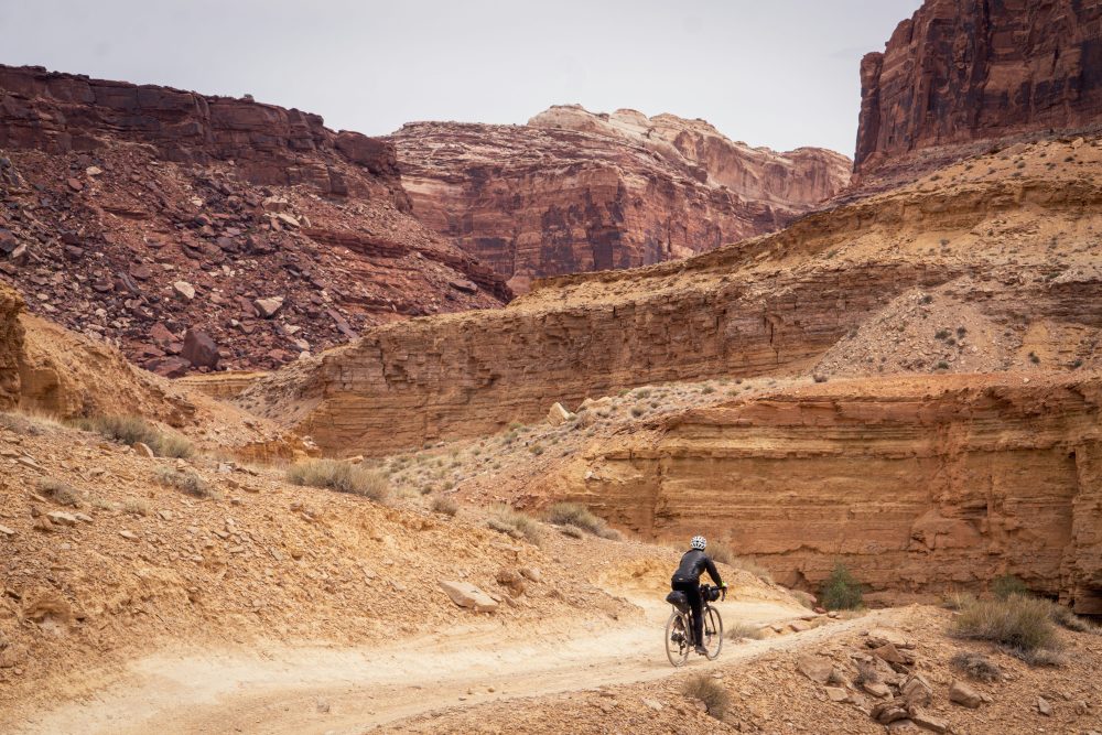 A mountain biker on a rocky trail. Top things to do in Bryce Canyon National Park.