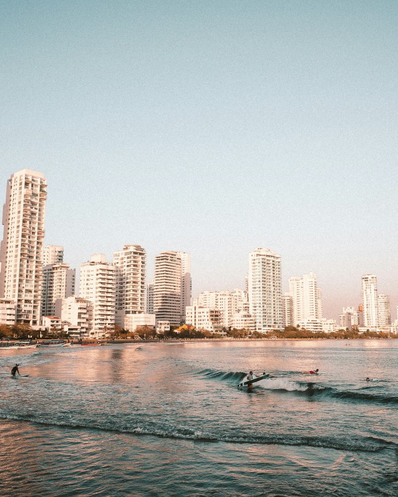 Beach with white buildings - Things to do in Cartagena.