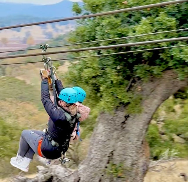 Margarita Adventures ziplining is great for families with double zips offered. 