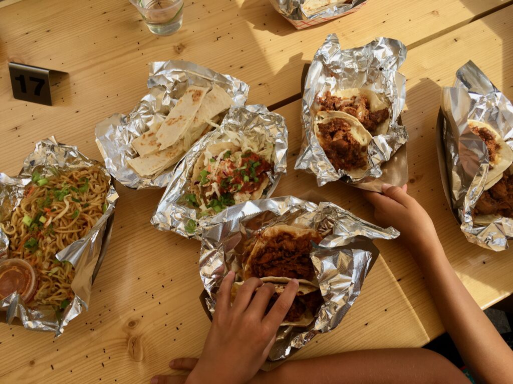 tacos and noodles