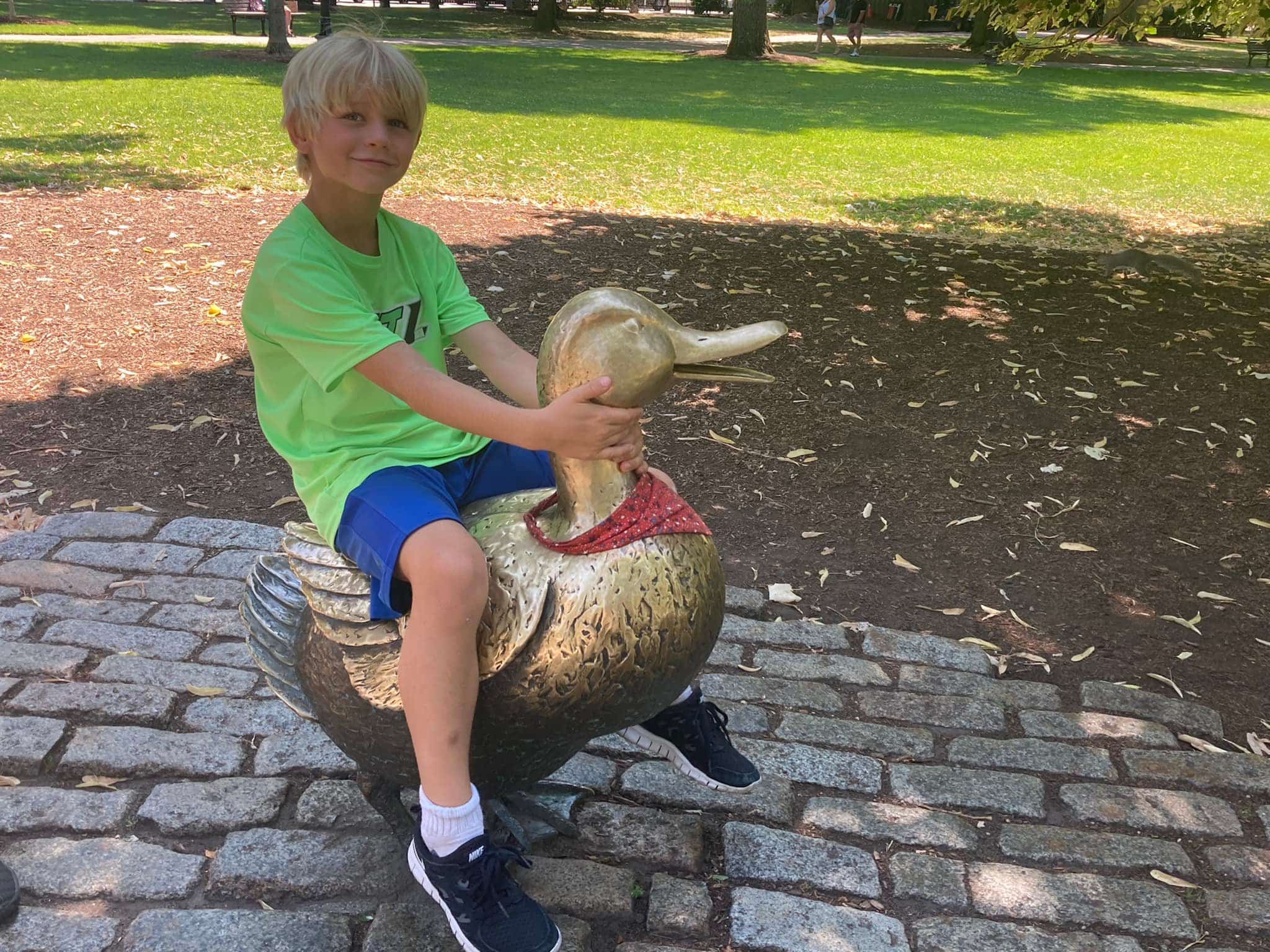 make way for ducklings at Boston Public Garden