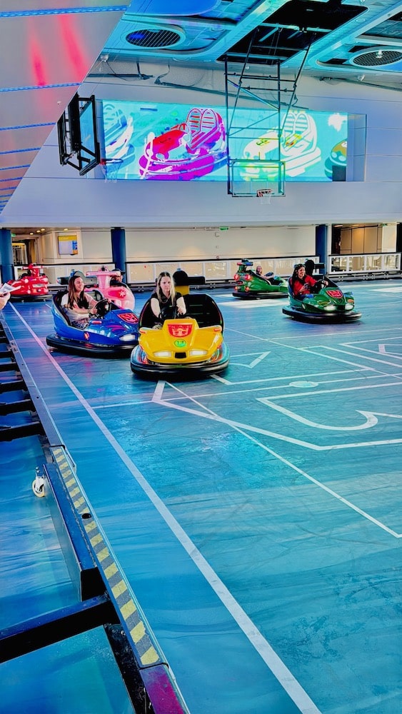 bumper cars on cruise from Los Angeles
