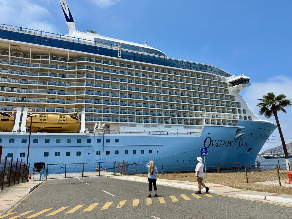 ovation of the seas docked