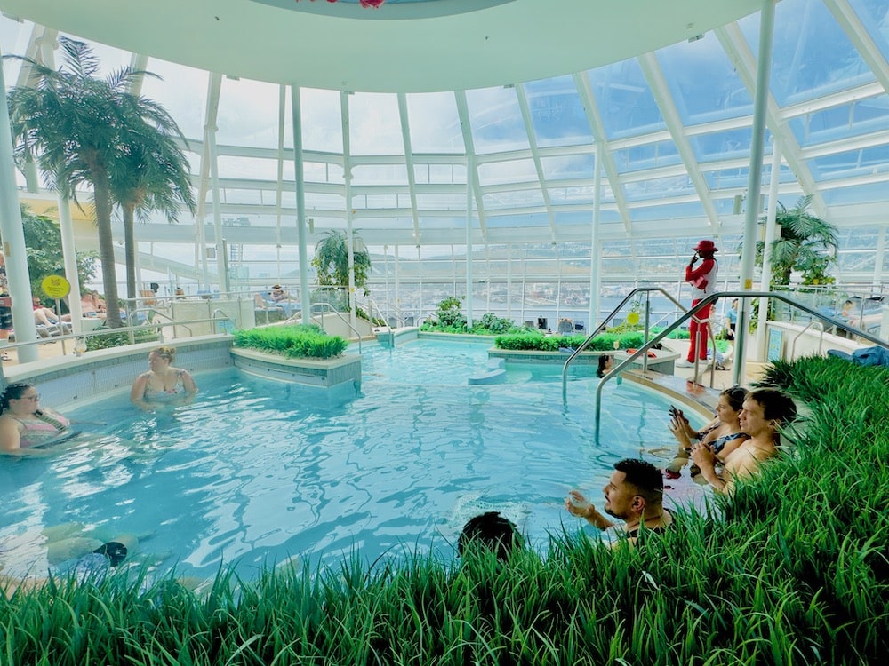 pool in solarium