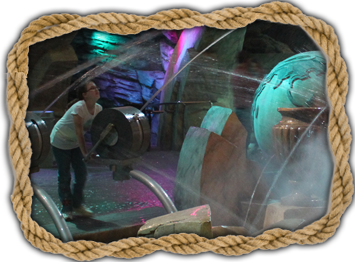 Kid playing in the ocean area of COSI. Things to do in Columbus, Ohio with kids.