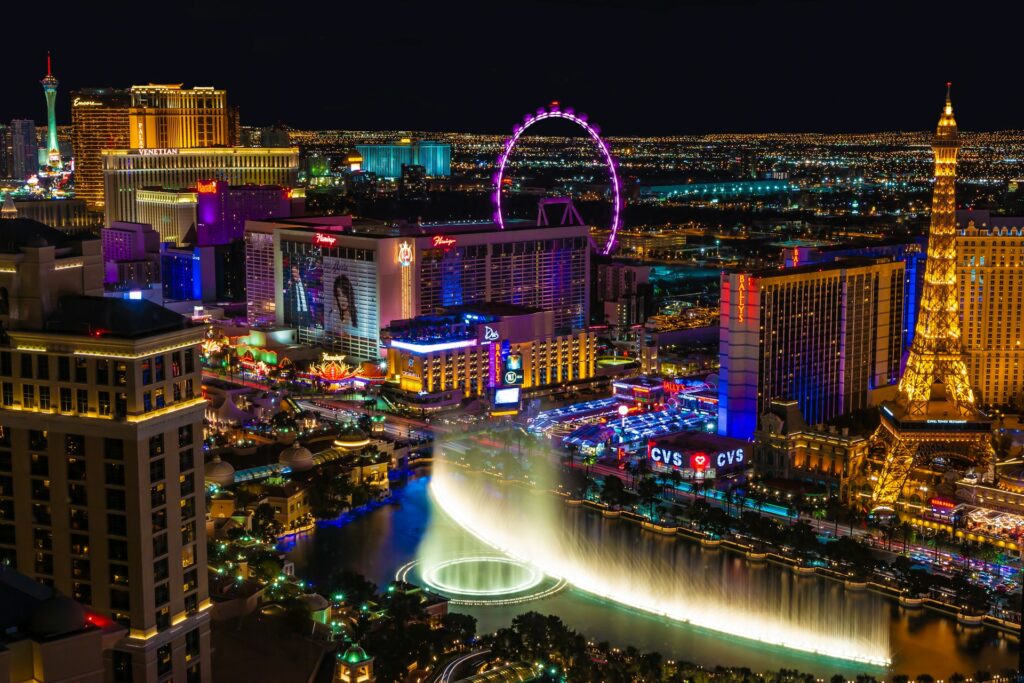 Las Vegas aerial shot