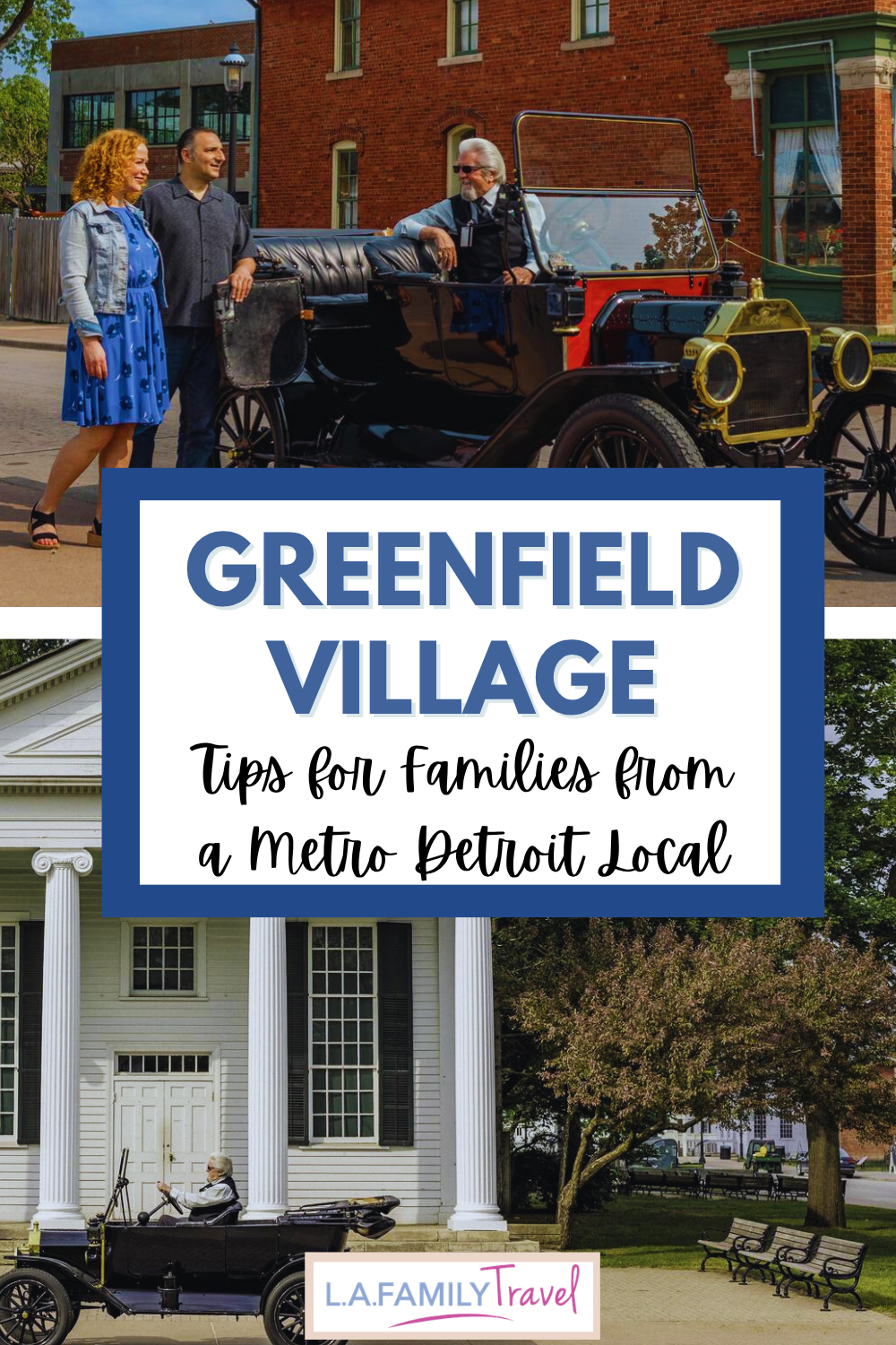pinterest pin about greenfield village
