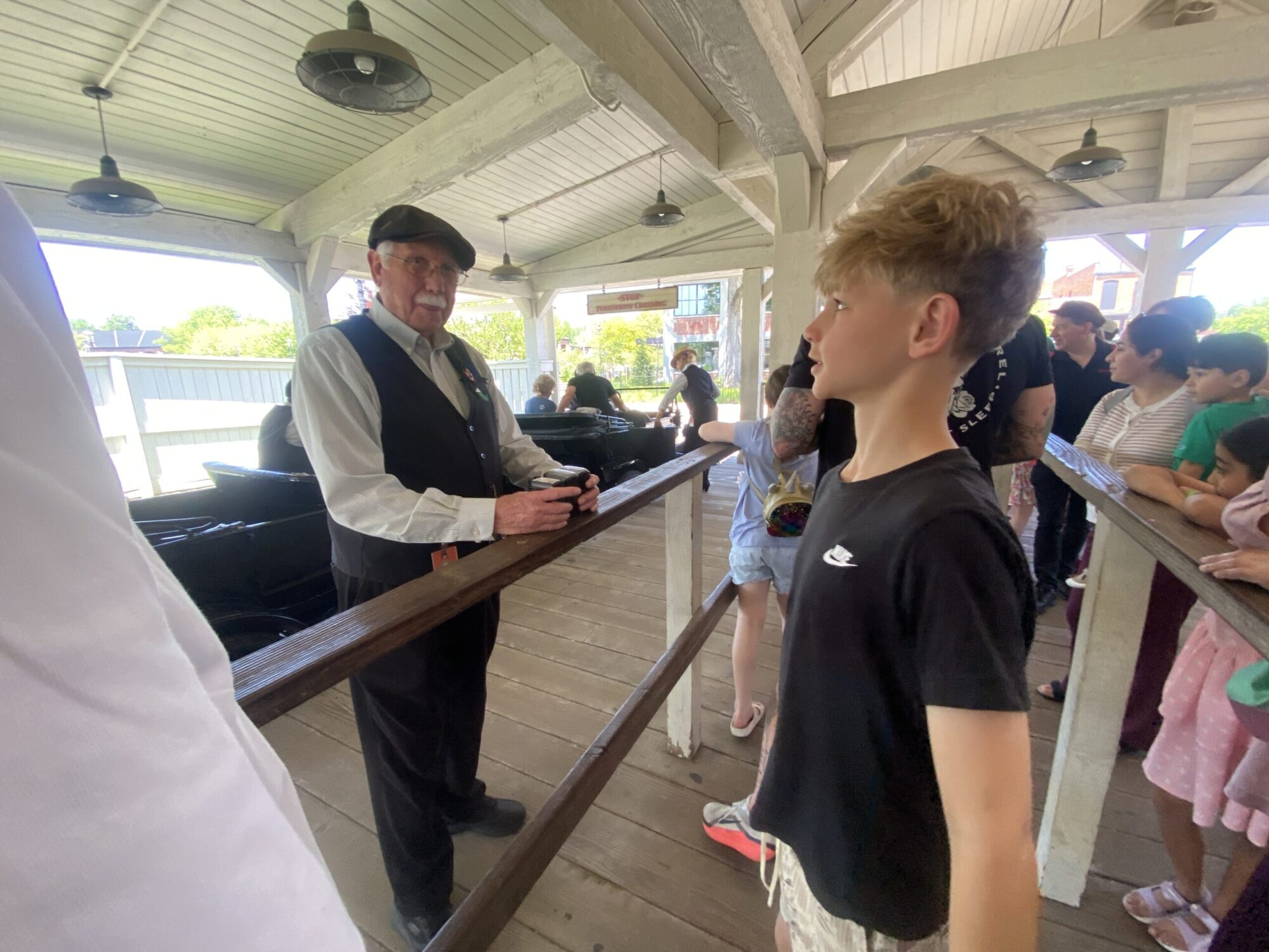 boy at Greenfield Village