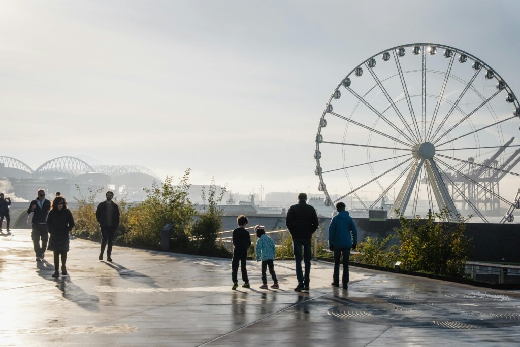 The great wheel on Seattle's pier 57.