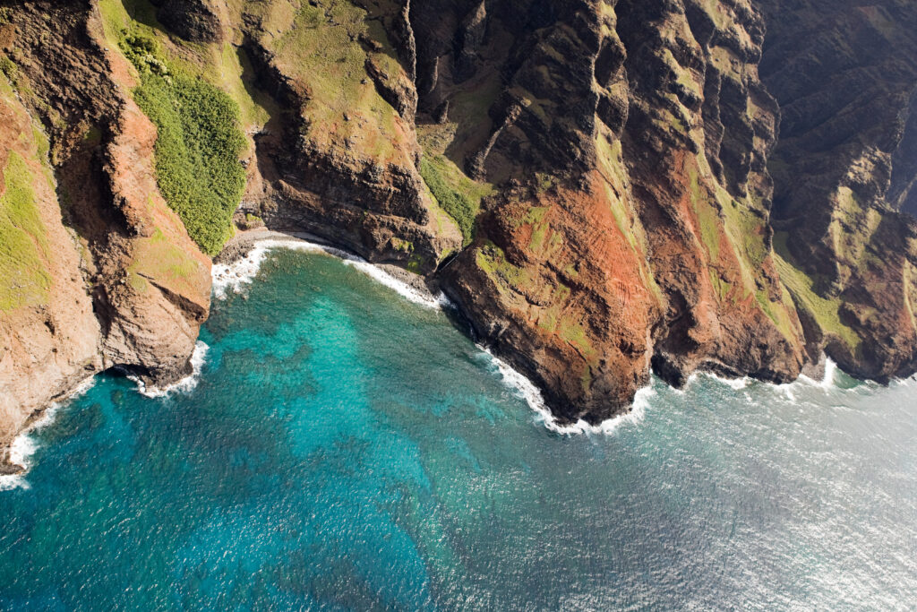Na Pali Coast aerial