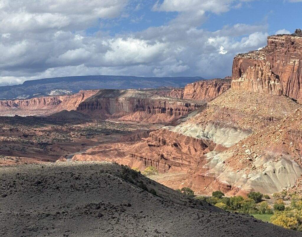 panoramic view of waterpocket fold.